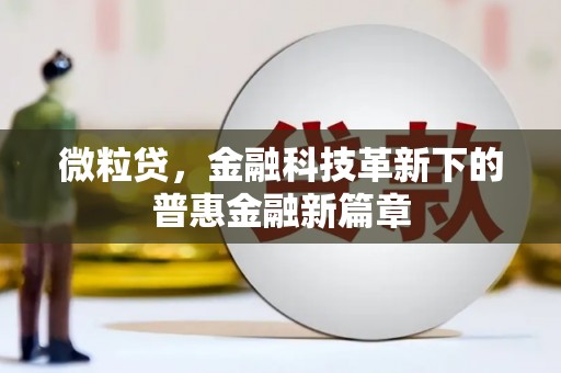 迎泽微粒贷，金融科技革新下的普惠金融新篇章