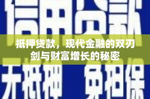 云龙抵押贷款，现代金融的双刃剑与财富增长的秘密