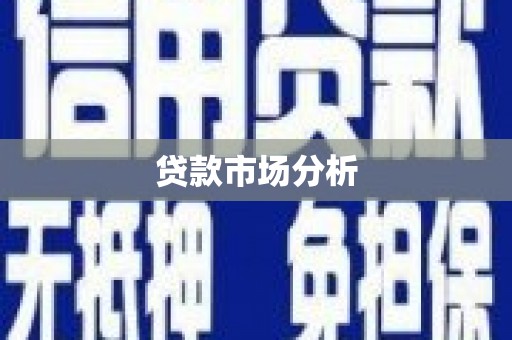 金昌贷款市场分析