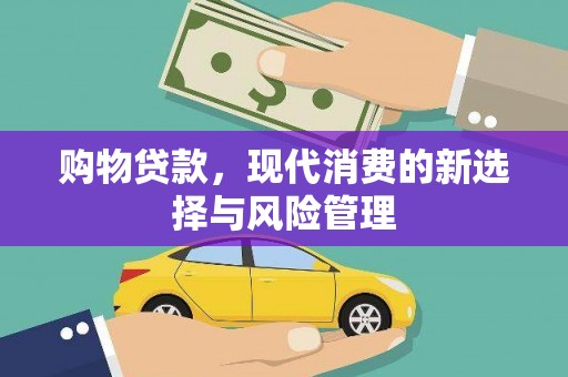 九原购物贷款，现代消费的新选择与风险管理