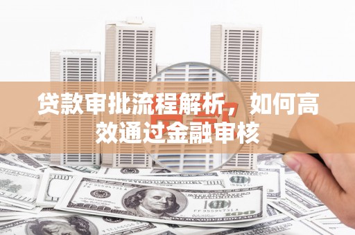 鹤岗贷款审批流程解析，如何高效通过金融审核