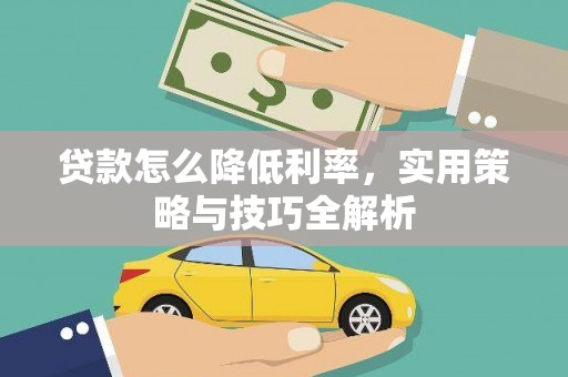 崖州贷款怎么降低利率，实用策略与技巧全解析