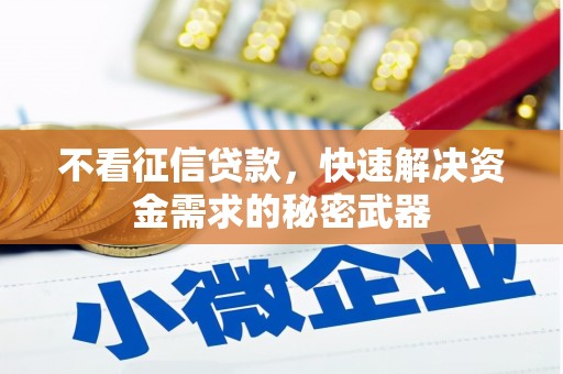 屏南不看征信贷款，快速解决资金需求的秘密武器