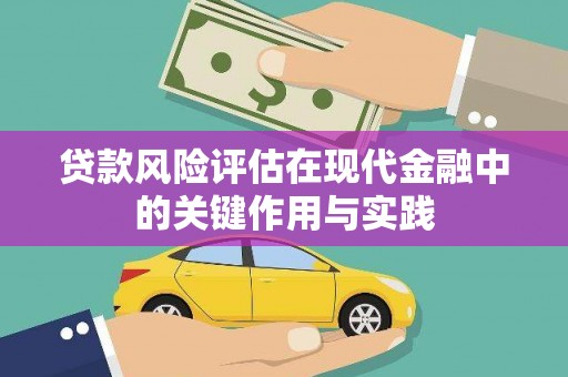 乌恰贷款风险评估在现代金融中的关键作用与实践