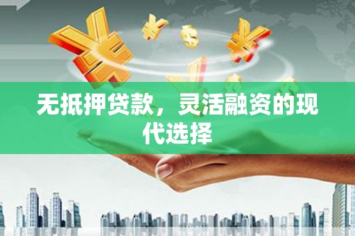 水林无抵押贷款，灵活融资的现代选择