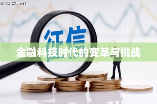 泸水金融科技时代的变革与挑战