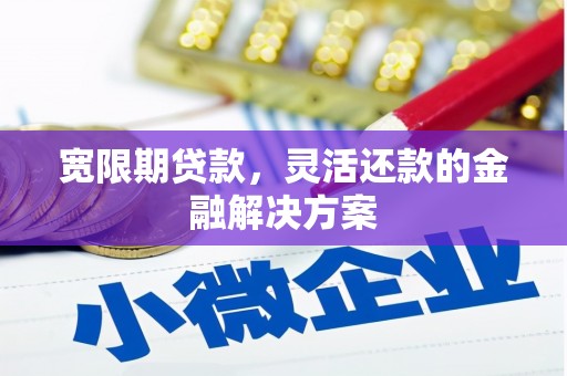 临安宽限期贷款，灵活还款的金融解决方案