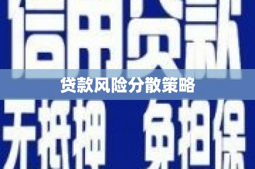 矿区贷款风险分散策略