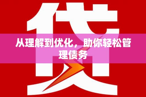 茂南从理解到优化，助你轻松管理债务