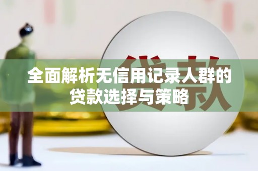 海兴全面解析无信用记录人群的贷款选择与策略